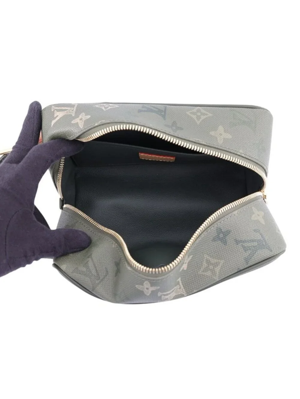Louis Vuitton Clutch Monogram Surplus Dopp Kit Pouch Handbag Second